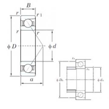 75 mm x 105 mm x 16 mm  KOYO 7915C الاتصال الكرات الزاوي