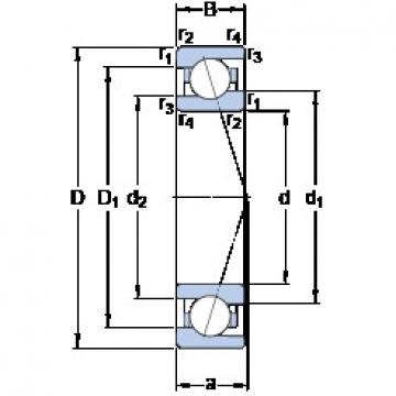 55 mm x 80 mm x 13 mm  SKF 71911 ACE/HCP4A الاتصال الكرات الزاوي