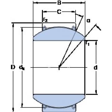 35 mm x 62 mm x 35 mm  SKF GEH 35 TXG3E-2LS محامل عادي