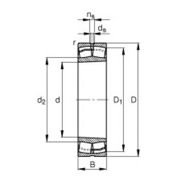 60 mm x 110 mm x 28 mm  FAG 22212-E1-K محامل كروية