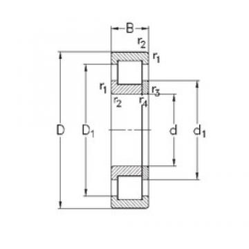 130 mm x 230 mm x 40 mm  NKE NUP226-E-MA6 محامل أسطوانية