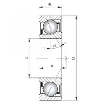 150 mm x 270 mm x 45 mm  ISO 7230 C الاتصال الكرات الزاوي