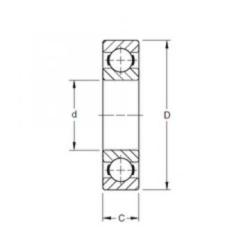 190,5 mm x 254 mm x 31,75 mm  Timken 75BIC348 الكرات الأخدود العميق