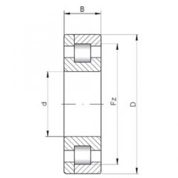 240 mm x 500 mm x 95 mm  ISO NP348 محامل أسطوانية