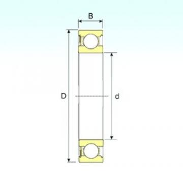 95 mm x 145 mm x 24 mm  ISB 6019-RS الكرات الأخدود العميق