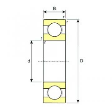 6,35 mm x 9,525 mm x 3,175 mm  ISB R168 الكرات الأخدود العميق