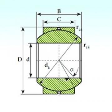 5 mm x 13 mm x 8 mm  ISB GE 5 SB محامل عادي