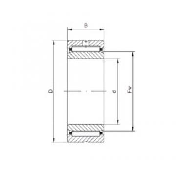 40 mm x 62 mm x 30 mm  ISO NA5908 محامل إبرة الأسطوانة