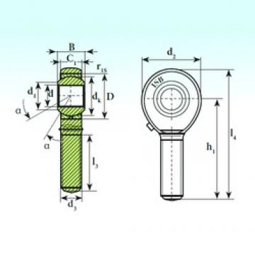 10 mm x 22 mm x 14 mm  ISB TSM 10 محامل عادي