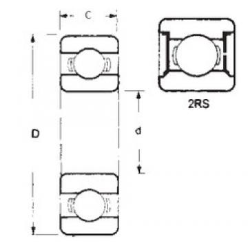 15 mm x 28 mm x 7 mm  FBJ 6902-2RS الكرات الأخدود العميق