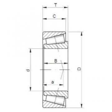 280 mm x 500 mm x 130 mm  ISO 32256 تناقص الأسطوانة المحامل