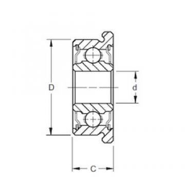 8 mm x 16 mm x 4 mm  ZEN SF688-2RSW4 الكرات الأخدود العميق