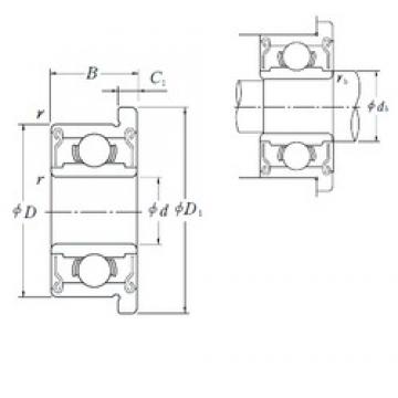 6 mm x 13 mm x 5 mm  NSK F686AVV الكرات الأخدود العميق