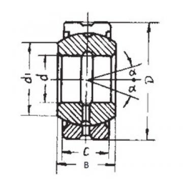 35 mm x 55 mm x 25 mm  FBJ GE35ES-2RS محامل عادي