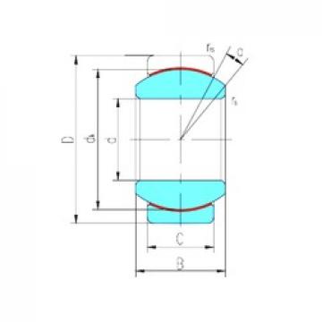 220 mm x 320 mm x 135 mm  LS GE220XT/X محامل عادي