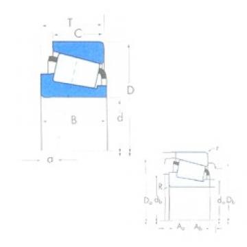 125 mm x 175 mm x 25,4 mm  Timken JL725346/JL725316 تناقص الأسطوانة المحامل