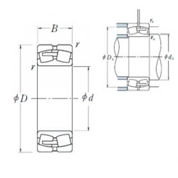 670 mm x 1090 mm x 336 mm  NSK 231/670CAE4 محامل كروية