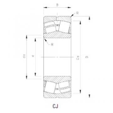 140 mm x 225 mm x 85 mm  Timken 24128CJ محامل كروية