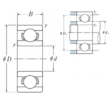 3,967 mm x 7,938 mm x 2,779 mm  ISO R155 الكرات الأخدود العميق