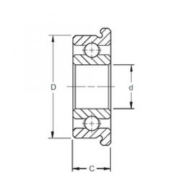 2,5 mm x 6 mm x 1,8 mm  ZEN F682X الكرات الأخدود العميق