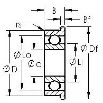 AST SMF72 الكرات الأخدود العميق