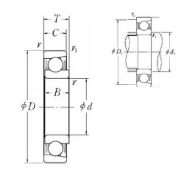 8 mm x 24 mm x 7 mm  NSK E 8 الكرات الأخدود العميق