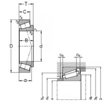 45 mm x 95 mm x 26,5 mm  NKE T7FC045 تناقص الأسطوانة المحامل