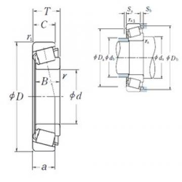 35 mm x 80 mm x 31 mm  NSK HR32307J تناقص الأسطوانة المحامل