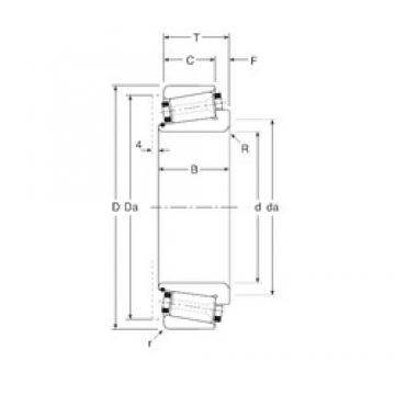 60 mm x 95 mm x 25,5 mm  Gamet 104060/104095 تناقص الأسطوانة المحامل