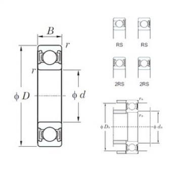 100 mm x 180 mm x 34 mm  KOYO 6220-2RS الكرات الأخدود العميق