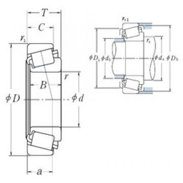 24,981 mm x 62 mm x 16,566 mm  NSK 17098/17244 تناقص الأسطوانة المحامل