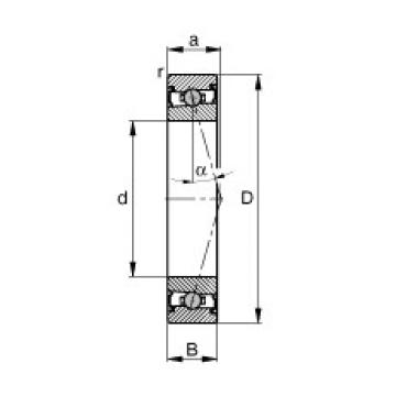 130 mm x 180 mm x 24 mm  FAG HCS71926-C-T-P4S الاتصال الكرات الزاوي