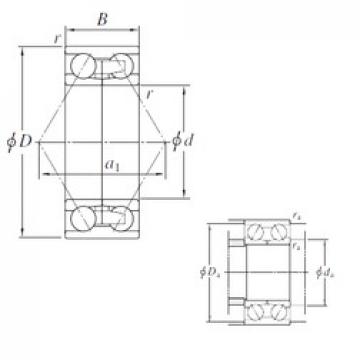 280 mm x 389,5 mm x 92 mm  KOYO 305269-1 الاتصال الكرات الزاوي