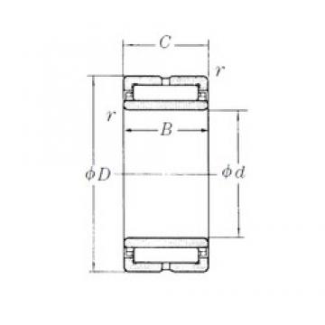 55 mm x 80 mm x 45 mm  NSK NA6911 محامل إبرة الأسطوانة