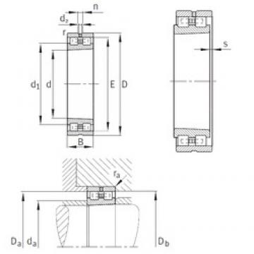 500 mm x 720 mm x 167 mm  INA NN30/500-AS-K-M-SP محامل أسطوانية