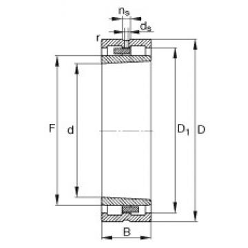 340 mm x 460 mm x 118 mm  FAG NNU4968-S-K-M-SP محامل أسطوانية