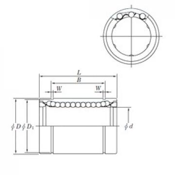 40 mm x 60 mm x 60.5 mm  KOYO SESDM40 المحامل الخطية