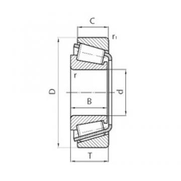 25 mm x 51,35 mm x 13,8 mm  Timken NP259742-90KM1 تناقص الأسطوانة المحامل