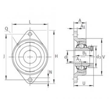 INA RCJT1-3/16 تحمل وحدات