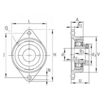 INA PCJT2-3/16 تحمل وحدات