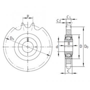 20 mm x 47 mm x 17,7 mm  INA KSR20-L0-16-10-12-16 تحمل وحدات