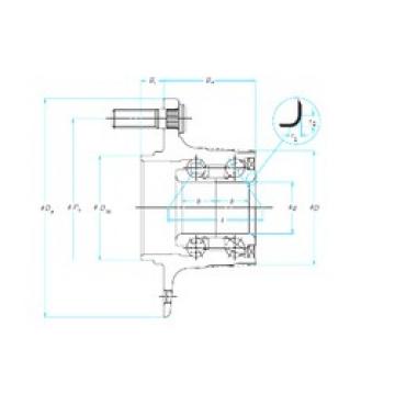 NSK 27BWK04D2a الاتصال الكرات الزاوي