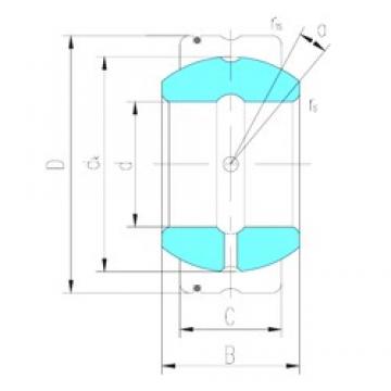 15 mm x 26 mm x 13 mm  LS GE15XS/K محامل عادي