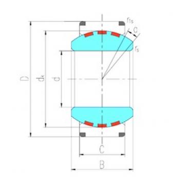 400 mm x 540 mm x 190 mm  LS GEC400XF/Q محامل عادي