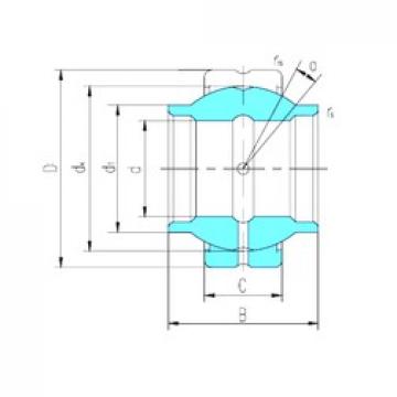 19.05 mm x 31,75 mm x 28,575 mm  LS GEWZ19ES-2RS محامل عادي