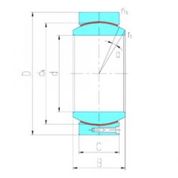 440 mm x 600 mm x 218 mm  LS GEC440HT محامل عادي