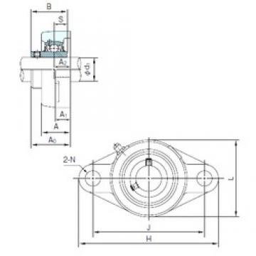 NACHI UCFL208 تحمل وحدات