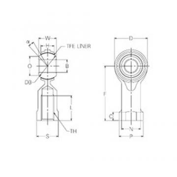 28 mm x 62 mm x 28 mm  NMB RBT28 محامل عادي