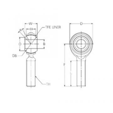 12 mm x 30 mm x 12 mm  NMB RBT12E محامل عادي