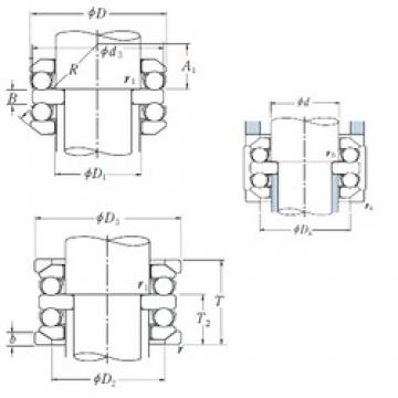 35 mm x 80 mm x 14 mm  NSK 54407U فحوى الكرات